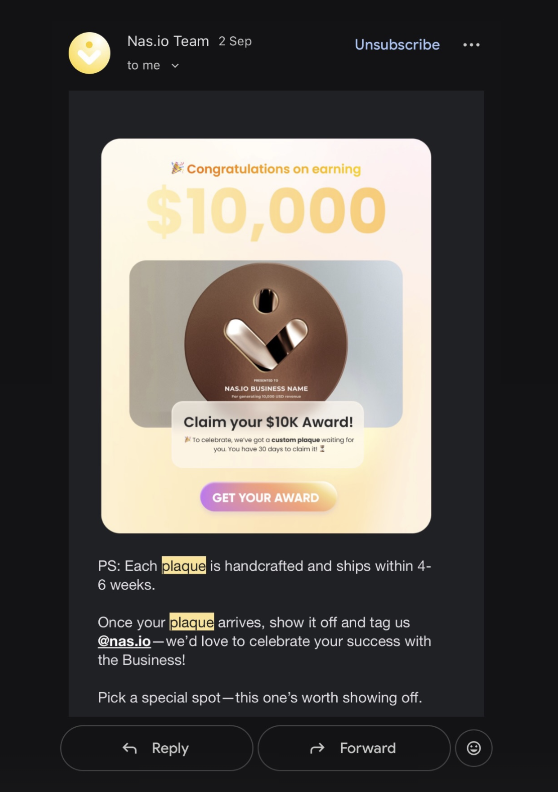 nas.io $10K Milestone