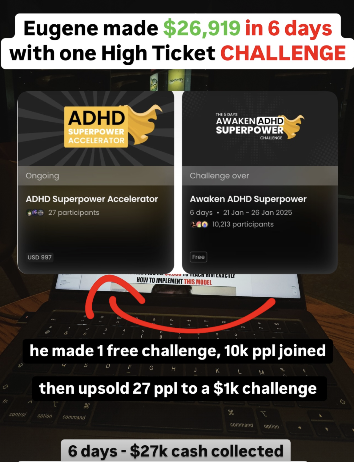 Eugene — $27K in 6 Days