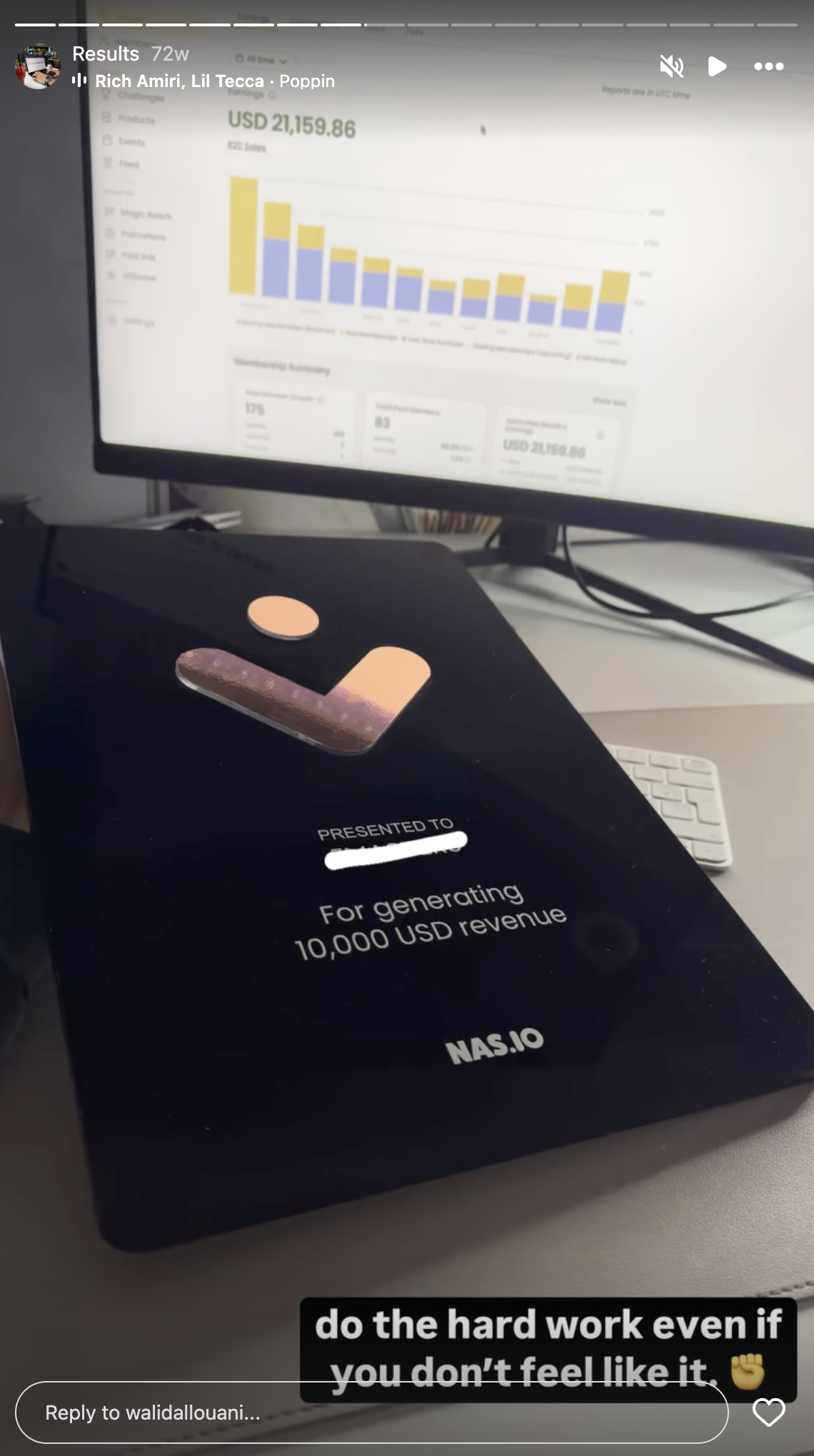 nas.io $10K Revenue Trophy